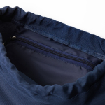 Sacca sportiva in poliestere 150 g/m2 color blu mare vista dettaglio 2