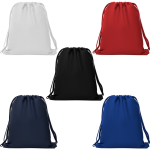 Sacca sportiva in poliestere 150 g/m2 color blu mare vista dettaglio 4