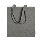 Borse personalizzabili in cotone riciclato da 120 g/m² Eco Recycle color nero seconda vista
