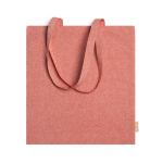 Borse personalizzabili in cotone riciclato da 120 g/m² Eco Recycle color rosso seconda vista