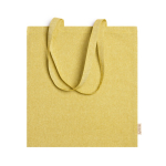Borse personalizzabili in cotone riciclato da 120 g/m² Eco Recycle color giallo seconda vista