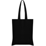 Shopper non-woven con manici lunghi termosaldati e resistenza 6kg color nero seconda vista