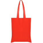 Shopper non-woven con manici lunghi termosaldati e resistenza 6kg color rosso seconda vista