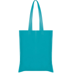 Shopper non-woven con manici lunghi termosaldati e resistenza 6kg color acquamarina seconda vista