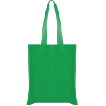 Shopper non-woven con manici lunghi termosaldati e resistenza 6kg color verde pastello seconda vista