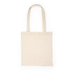 Shopper in cotone naturale con manici lunghi 180 g/m2 color naturale prima vista d'uso