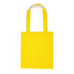 Shopper in tessuto di cotone con manico lungo in vari colori color giallo seconda vista