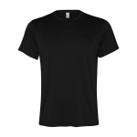 T-shirt tecnica uomo poliestere riciclato 100g/m2 Roly Direct Slam color nero seconda vista