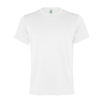 T-shirt tecnica uomo poliestere riciclato 100g/m2 Roly Direct Slam color bianco seconda vista