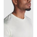 T-shirt tecnica uomo poliestere riciclato 100g/m2 Roly Direct Slam color verde tenue vista dettaglio 2