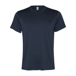 T-shirt tecnica uomo poliestere riciclato 100g/m2 Roly Direct Slam color blu mare seconda vista