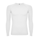 Maglietta termica senza cuciture adattabile 200 g/m² Roly Direct Prime color bianco seconda vista