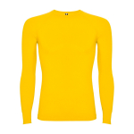 Maglietta termica senza cuciture adattabile 200 g/m² Roly Direct Prime color giallo seconda vista