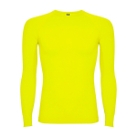 Maglietta termica senza cuciture adattabile 200 g/m² Roly Direct Prime color giallo fluorescente seconda vista