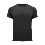 T-shirt tecnica in tessuto control dry 135g/m2 Roly Direct Bahrain color nero seconda vista