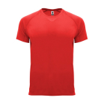 T-shirt tecnica in tessuto control dry 135g/m2 Roly Direct Bahrain color rosso seconda vista
