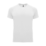 T-shirt tecnica in tessuto control dry 135g/m2 Roly Direct Bahrain color bianco seconda vista