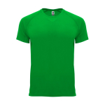 T-shirt tecnica in tessuto control dry 135g/m2 Roly Direct Bahrain color verde seconda vista