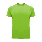 T-shirt tecnica in tessuto control dry 135g/m2 Roly Direct Bahrain color lime seconda vista