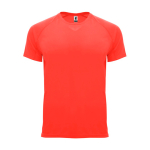T-shirt tecnica in tessuto control dry 135g/m2 Roly Direct Bahrain color corallo seconda vista
