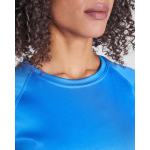 T-shirt tecnica da donna in poliestere 135g/m2 Roly Direct Bahrain color rosso vista dettaglio 1