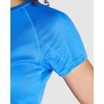 T-shirt tecnica da donna in poliestere 135g/m2 Roly Direct Bahrain color rosso vista dettaglio 2