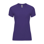 T-shirt tecnica da donna in poliestere 135g/m2 Roly Direct Bahrain color viola seconda vista