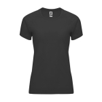 T-shirt tecnica da donna in poliestere 135g/m2 Roly Direct Bahrain color grigio topo seconda vista