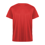 T-shirt tecnica in poliestere 135 g/m2 Roly Direct Daytona color rosso seconda vista