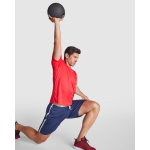 T-shirt tecnica manica corta in poliestere 135g/m2 Roly Direct Daytona color rosso quarta vista d'uso