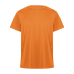 T-shirt tecnica in poliestere 135 g/m2 Roly Direct Daytona color arancione seconda vista
