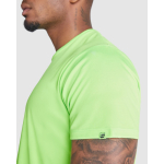 T-shirt tecnica in tessuti riciclati 135 g/m2 Roly Direct Imola color turchese vista dettaglio 1