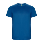 T-shirt tecnica in tessuti riciclati 135 g/m2 Roly Direct Imola color blu reale seconda vista