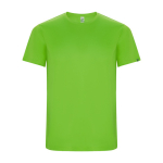 T-shirt tecnica in tessuti riciclati 135 g/m2 Roly Direct Imola color lime seconda vista