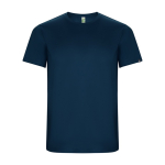 T-shirt tecnica in tessuti riciclati 135 g/m2 Roly Direct Imola color blu mare seconda vista