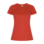 T-shirt tecnica in poliestere riciclato 135 g/m2 Roly Direct Imola color rosso seconda vista