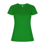T-shirt tecnica in poliestere riciclato 135 g/m2 Roly Direct Imola color verde seconda vista