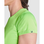 T-shirt tecnica in poliestere riciclato 135 g/m2 Roly Direct Imola color turchese vista dettaglio 1