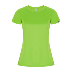 T-shirt tecnica in poliestere riciclato 135 g/m2 Roly Direct Imola color lime seconda vista