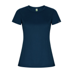 T-shirt tecnica in poliestere riciclato 135 g/m2 Roly Direct Imola color blu mare seconda vista