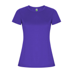 T-shirt tecnica in poliestere riciclato 135 g/m2 Roly Direct Imola color viola seconda vista