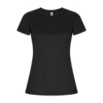 T-shirt tecnica in poliestere riciclato 135 g/m2 Roly Direct Imola color grigio topo seconda vista