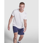 T-shirt tecnica poliestere riciclato 125g/m2 Roly Direct Estoril color bianco prima vista d'uso