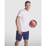 T-shirt tecnica poliestere riciclato 125g/m2 Roly Direct Estoril color bianco quarta vista d'uso