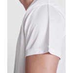 T-shirt tecnica poliestere riciclato 125g/m2 Roly Direct Estoril color bianco vista dettaglio 2