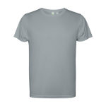 T-shirt tecnica poliestere riciclato 125g/m2 Roly Direct Estoril color grigio seconda vista