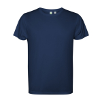 T-shirt tecnica poliestere riciclato 125g/m2 Roly Direct Estoril color blu mare seconda vista