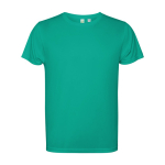 T-shirt tecnica poliestere riciclato 125g/m2 Roly Direct Estoril color verde smeraldo seconda vista