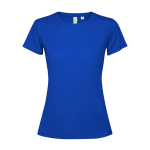 T-shirt tecnica poliestere riciclato 125 g/m2 Roly Direct Estoril color blu reale seconda vista