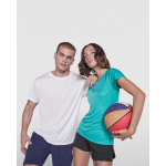 T-shirt tecnica poliestere riciclato 125 g/m2 Roly Direct Estoril color verde smeraldo terza vista d'uso